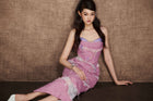 Pink Rifted Pencil Dress