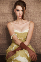 Green Rifted Pencil Dress