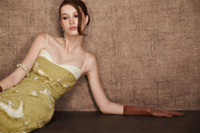 Green Rifted Pencil Dress
