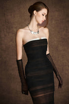 Black Bustier Shading Dress