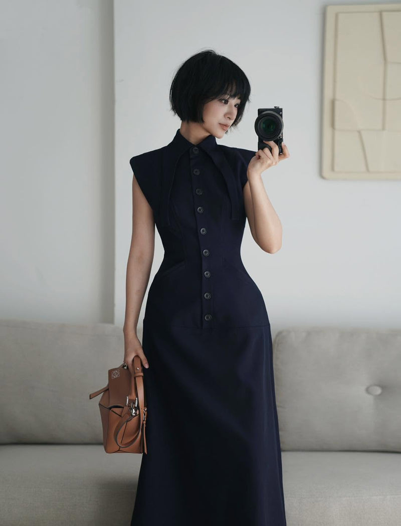 Keira Tong Button Front Dress