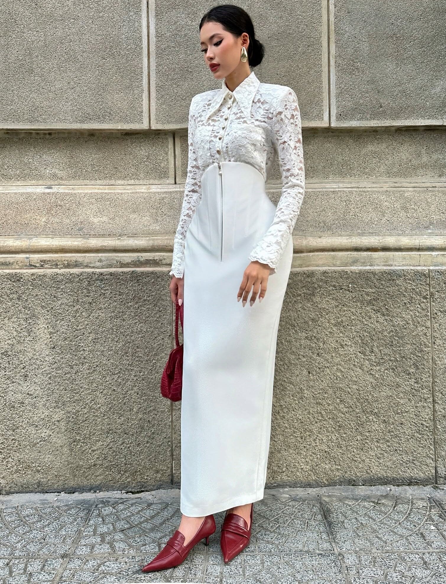 White Gianna Skirt — Keira Tong