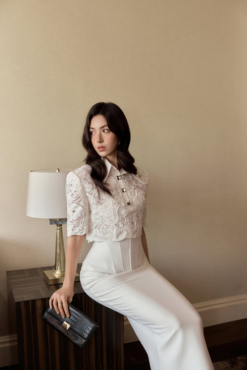 Keira Tong White Gianna Skirt
