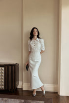 White Gianna Skirt — Keira Tong