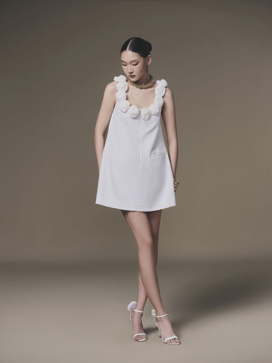 Keira Tong White Rosellia Dress