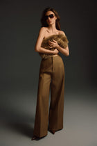 Keira Tong Minimal Wide-leg Pants