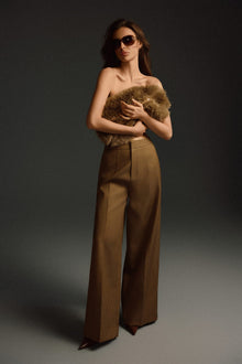 Keira Tong Minimal Wide-leg Pants