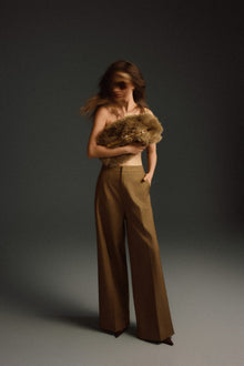 Keira Tong Minimal Wide-leg Pants