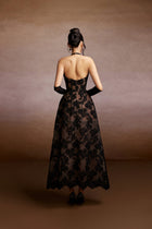 Black Halter Lace Dress