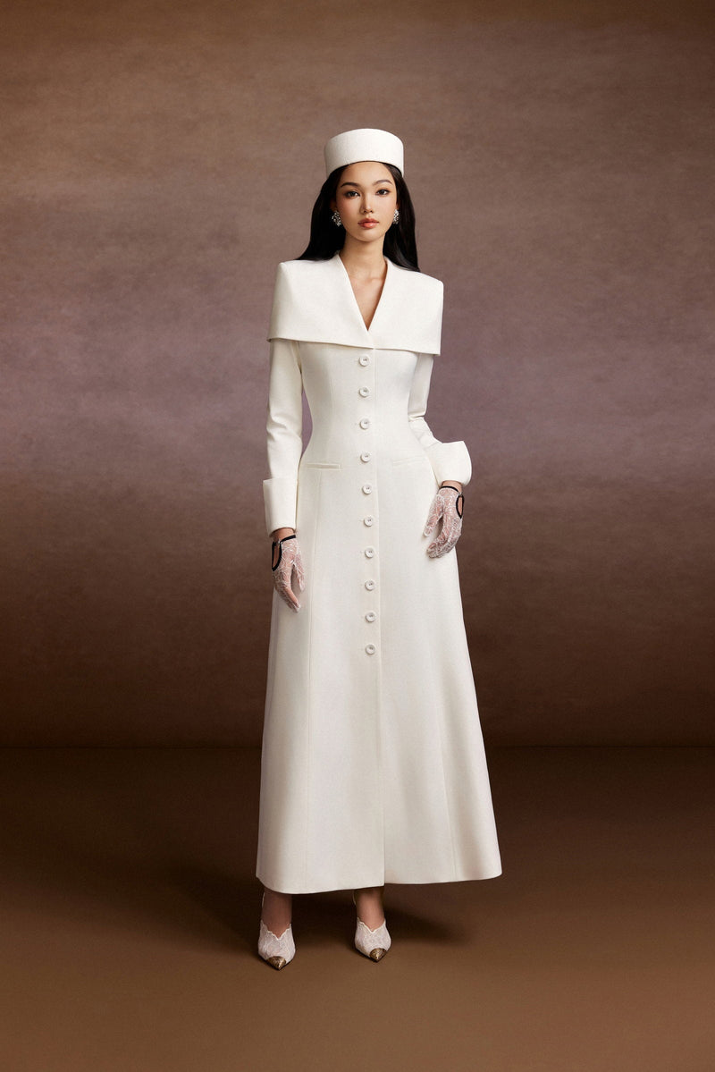 Cape Longsleeves Dress