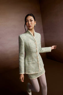 Charm Tweed Blazer and Skirt Set