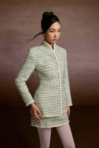 Charm Tweed Blazer and Skirt Set