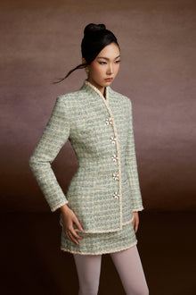 Charm Tweed Blazer and Skirt Set
