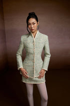 Charm Tweed Blazer and Skirt Set