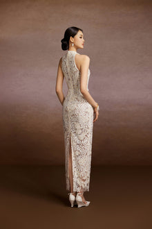Sequin Halter Dress
