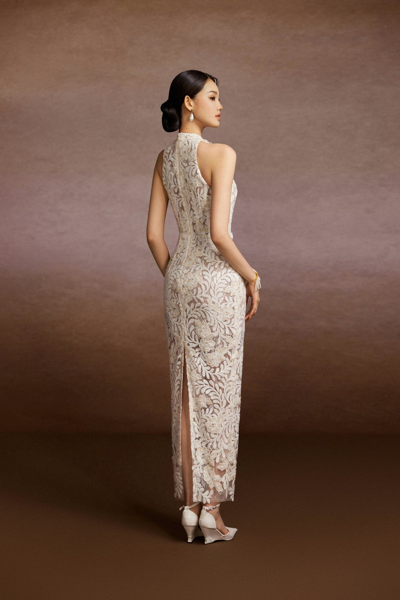 Sequin Halter Dress